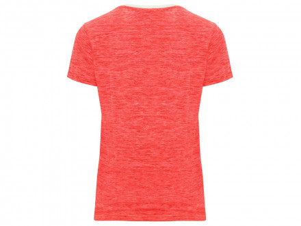 Спортивная футболка Zolder женская, белый/меланжевый неоновый коралловый