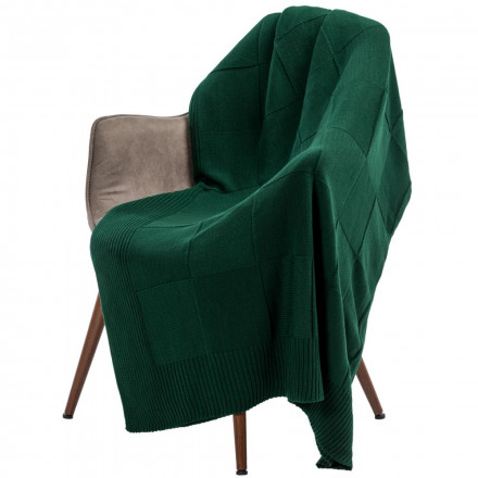 Плед Chess Queen, темно-зеленый