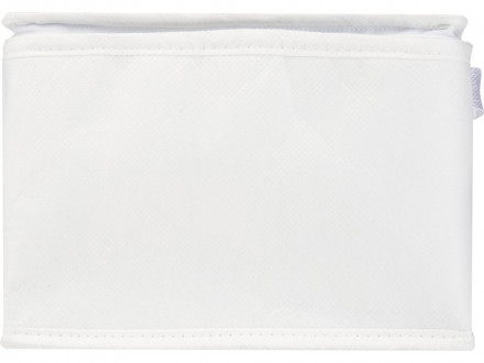 Spectrum нетканая сумка-холодильник, 4 л, на 6 банок, из переработанных материалов, белый