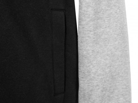 Бомбер Oxford, черный/серый меланж, унисекс