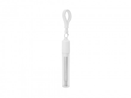 Многоразовая соломинка LADAS из нержавеющей стали 304, серебристый/белый