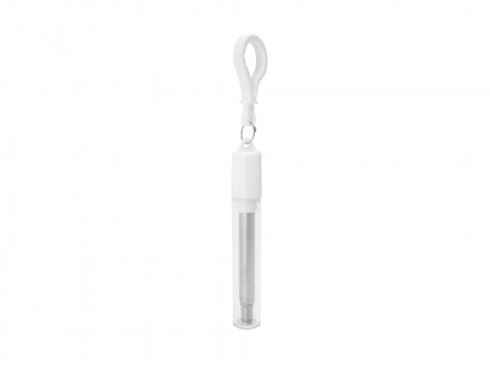 Многоразовая соломинка LADAS из нержавеющей стали 304, серебристый/белый