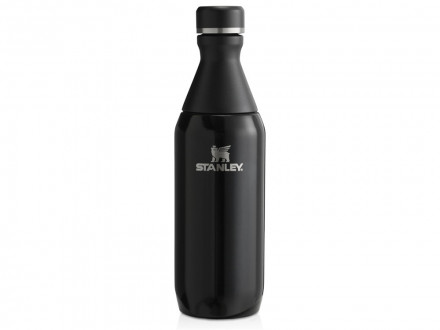 Бутылка для воды Stanley All Day Slim объемом 350 мл - черный глянцевый