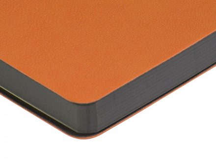 Ежедневник А5 датированный Boston 2027, оранжевый с серым обрезом