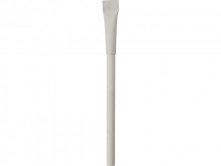 Ручка картонная с колпачком Recycled, светло-серый