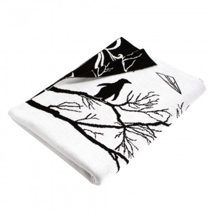 Плед Illusion, белый/черный