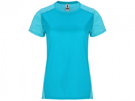 Спортивная футболка Zolder женская, бирюзовый/меланжевый бирюзовый