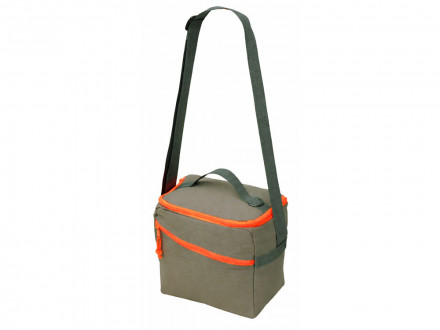 Изотермическая сумка-холодильник Neo Classic c контрастной молнией, серый/оранжевый