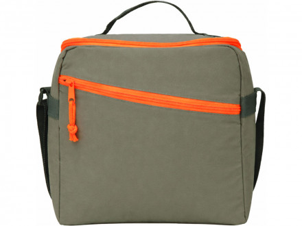 Изотермическая сумка-холодильник Neo Classic c контрастной молнией, серый/оранжевый