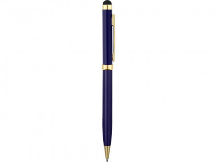 Ручка шариковая Голд Сойер со стилусом, синий