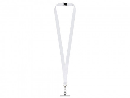 Ланъярд 2 см под сублимацию с трендовым карабином, замком обрыва и металлическим держателем для телефона, серебристый