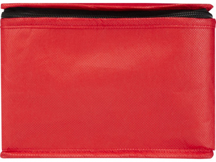 Spectrum нетканая сумка-холодильник, 4 л, на 6 банок, из переработанных материалов, красный