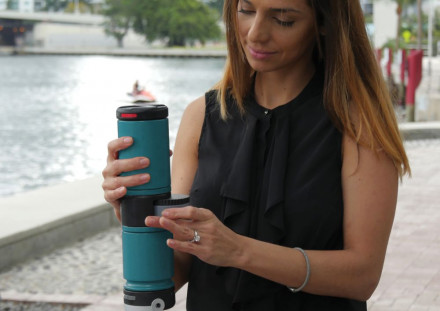 Термостакан Golchi 2 в 1, бирюзовый