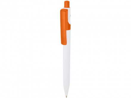 Unica шариковая ручка из переработанной пластмассы - Оранжевый (синие чернила)