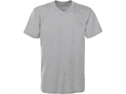 Футболка Heavy Super Club мужская с V-образным вырезом, серый меланж