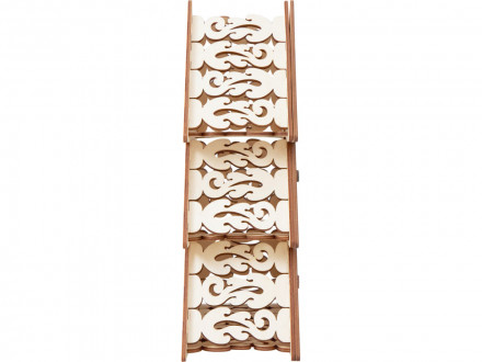 Шкатулка из фанеры в виде елки Firytale , серебристая