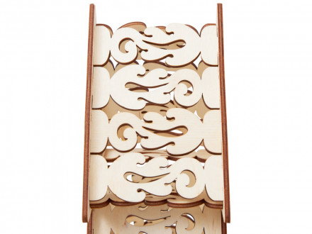 Шкатулка из фанеры в виде елки Firytale , серебристая