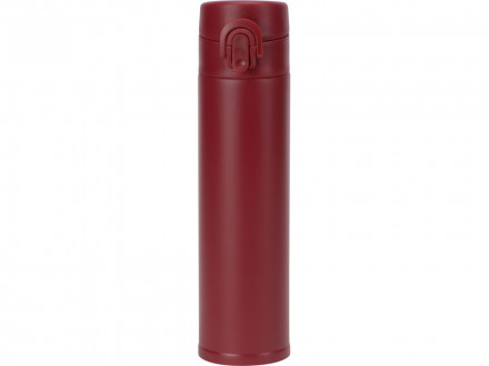 Вакуумная герметичная термокружка Inter, глубокий красный, нерж. сталь