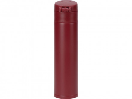 Вакуумная герметичная термокружка Inter, глубокий красный, нерж. сталь