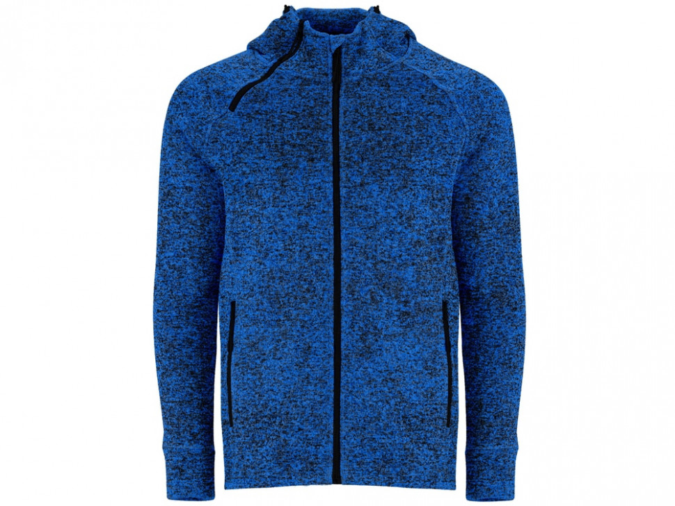 Толстовка на молнии Everest, меланжевый королевский синий