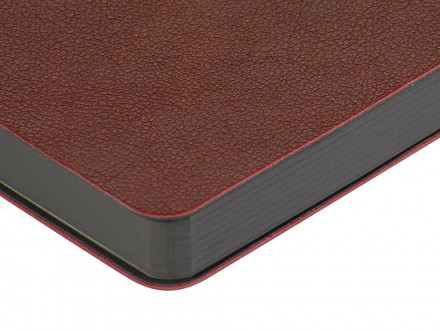 Ежедневник А5 датированный Boston 2027, бордовый с серым обрезом