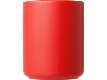 Кружка матовая с прямой ручкой Axio, 360 мл, красный