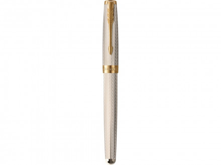 Перьевая ручка Parker Sonnet Silver Mistral GT, перо: M, цвет чернил: black, в подарочной упаковке