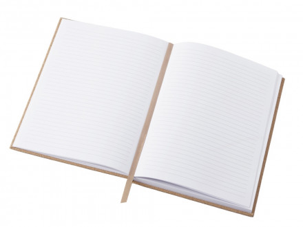 Блокнот из пробки А5 Passiflora, твердая обложка, 80 листов 80 гр/м2 переработанной белой бумаги,