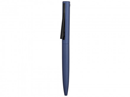 Ручка металлическая шариковая Bevel, синий/черный