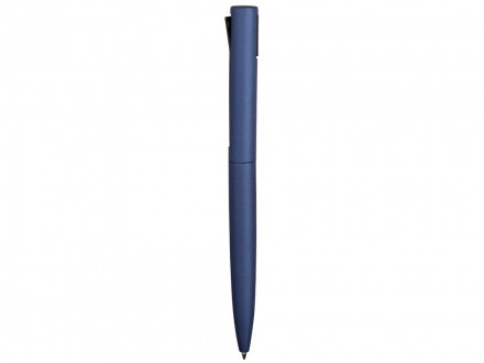 Ручка металлическая шариковая Bevel, синий/черный