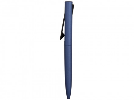 Ручка металлическая шариковая Bevel, синий/черный