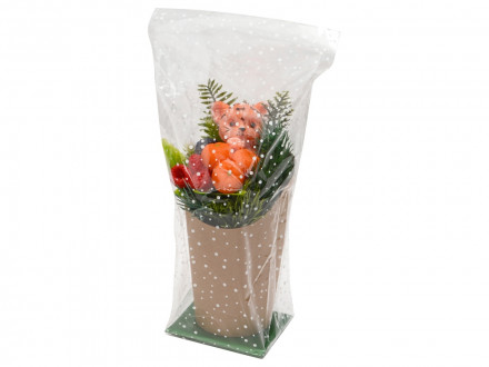 Мыло ручной работы Тигренок в стакане, в подарочном п/э пакете