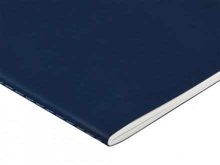 Тетрадь с каменной бумагой А5 Carrara 40 л., линейка, темно-синий