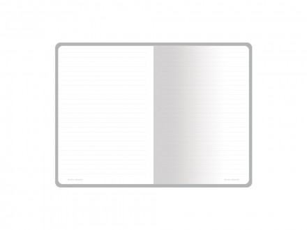 Тетрадь с каменной бумагой А5 Carrara 40 л., линейка, темно-синий