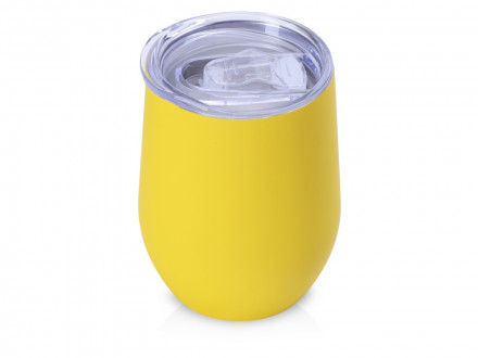 Подарочный набор с термокружкой и повербанком С2, 10000 mAh, желтый