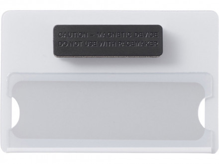 Бейдж с загибушкой(литой) 90х60мм, белый