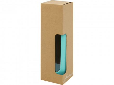 Tidan Бутылка из боросиликатного стекла объемом 600 мл с силиконовым держателем, tide green