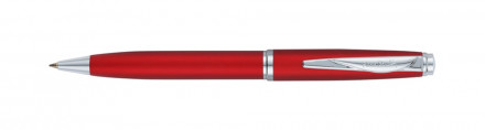 Ручка шариковая Pierre Cardin GAMME Classic с поворотным механизмом, красный матовый/серебро