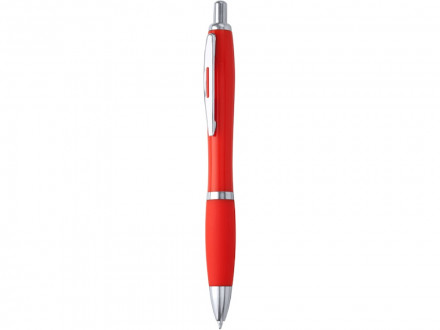 Ручка пластиковая шариковая MERLIN, красный