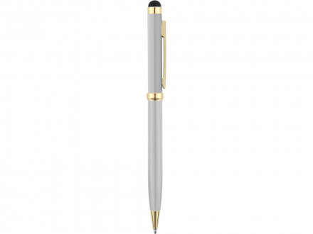 Ручка шариковая Голд Сойер со стилусом, серебристый