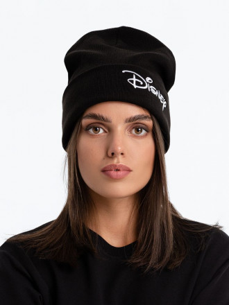 Шапка с вышивкой Disney, черная