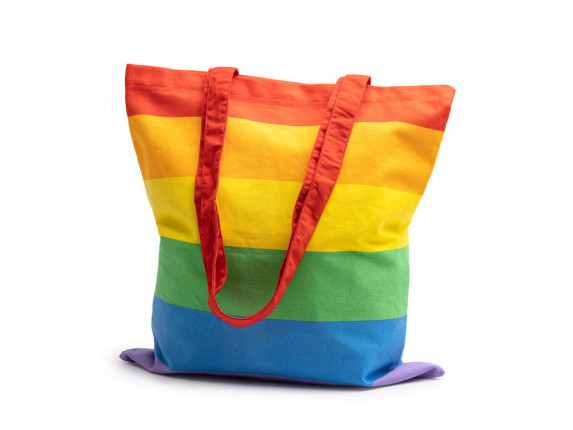 Разноцветная большая сумка BERLIN из 100% хлопка (180 г/м2), разноцветный