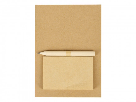 Магнит с блокнотом и карандашом для заметок Magny, натуральный