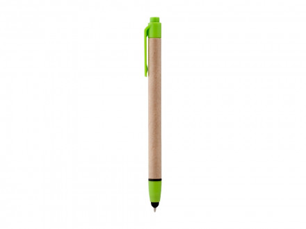 Ручка-стилус шариковая Planet, бежевый/лайм