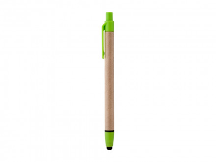 Ручка-стилус шариковая Planet, бежевый/лайм