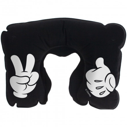 Надувная подушка под шею в чехле Victory, черная