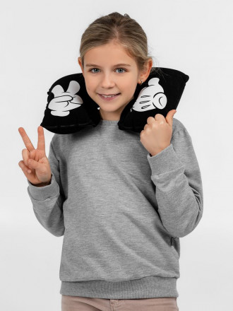 Надувная подушка под шею в чехле Victory, черная