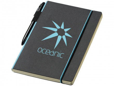 Блокнот А5 Cuppia, черный/светло-синий