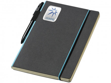 Блокнот А5 Cuppia, черный/светло-синий