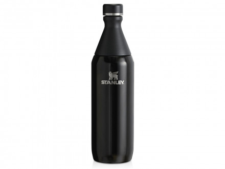 Бутылка для воды Stanley All Day Slim объемом 600 мл - черный глянцевый